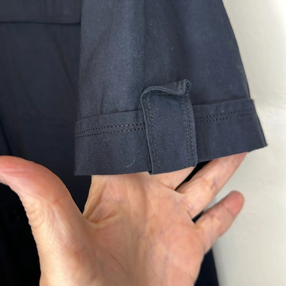 HUGO BOSS MENS BUTTON DOWN SHIRT REGULAR FIT SIZE XXL 100% COTTON NAVY BLUE - Picture 5 of 10